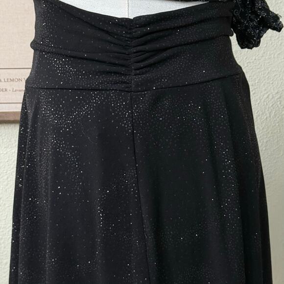 Y2k Black Glitter Fairy Skirt Balletcore Dark Coquette Party Whimsigoth XS S - Picture 4 of 8